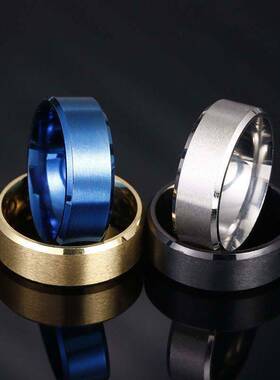 8M哑光不锈钢男士简约时尚