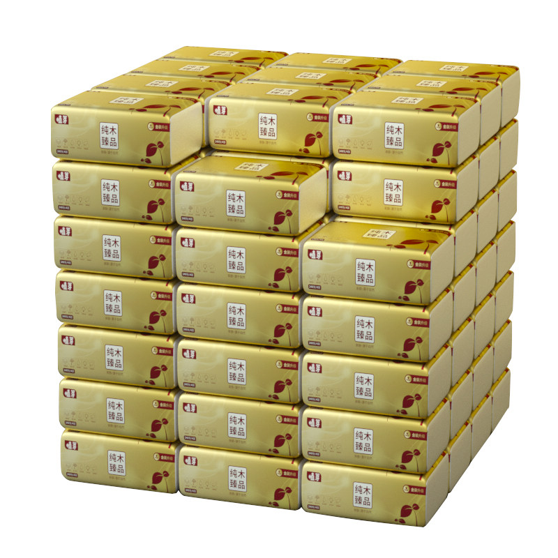 植芽40包实惠装整箱家用面巾卫生纸 植芽抽纸