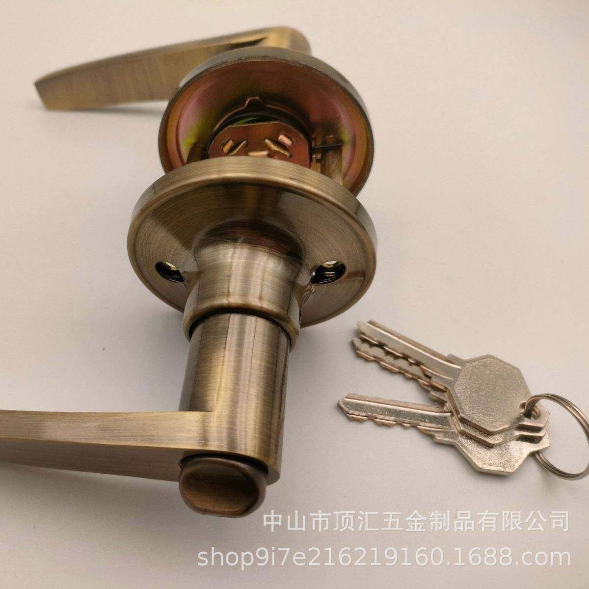 杆执手锁源头厂三家锌合金不锈钢执手锁拉手 房门锁把手,淘宝优惠券,粉丝福利购,淘宝优惠卷