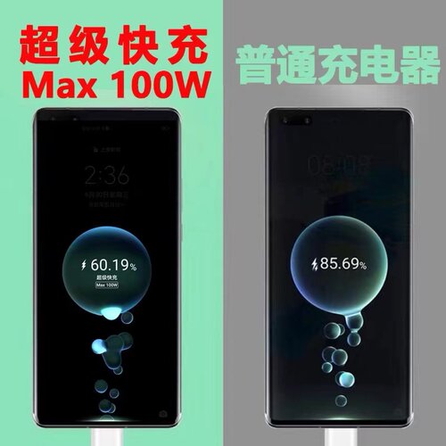 适用荣耀50充电器头66W瓦超级快充Honor荣耀50Pro手机充电头100W荣耀50se闪充头6A数据线5G lysb - 图1