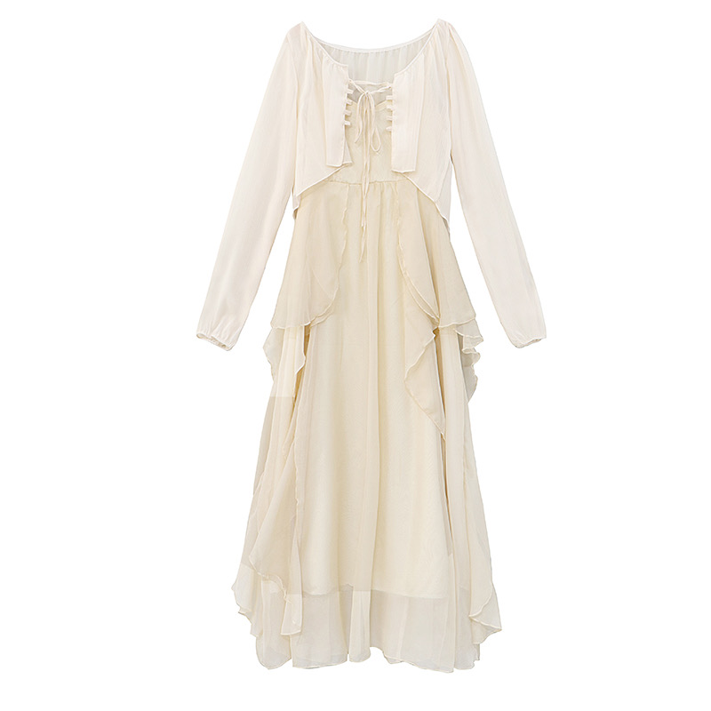 雪纺防晒开衫两件套装女春夏新款在逃公主超仙女吊带连衣裙套装裙,淘宝优惠券,粉丝福利购,淘宝优惠卷