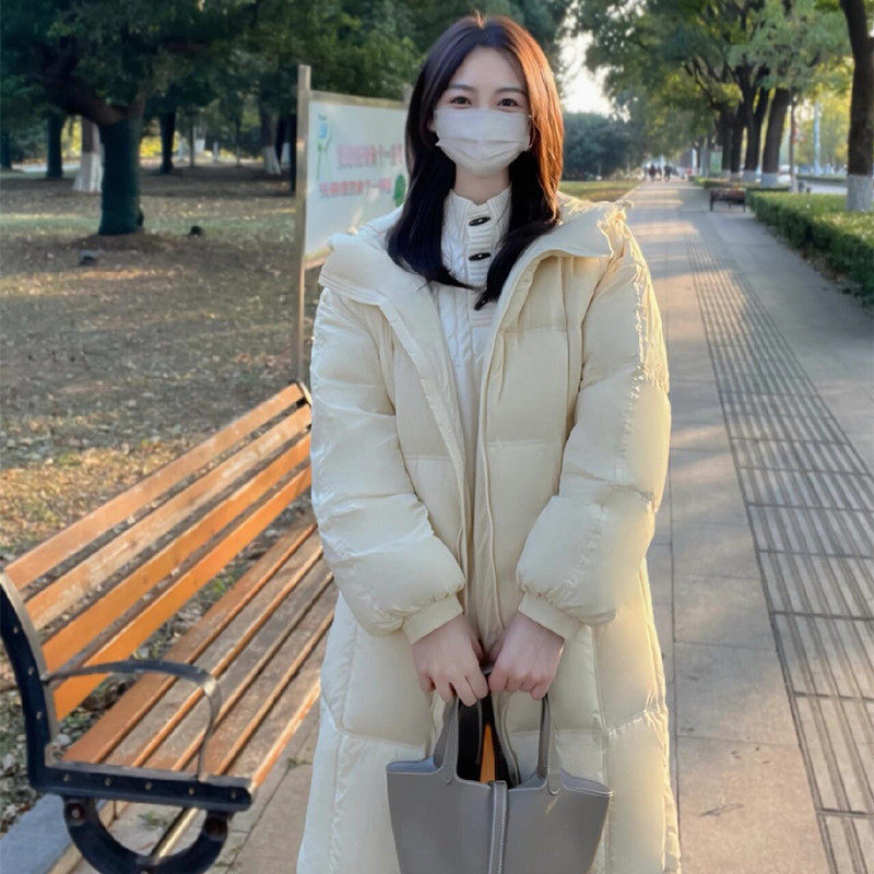 连帽中长款羽绒棉服棉衣女2025冬季新款宽松洋气减龄显瘦加厚外套,淘宝优惠券,粉丝福利购,淘宝优惠卷