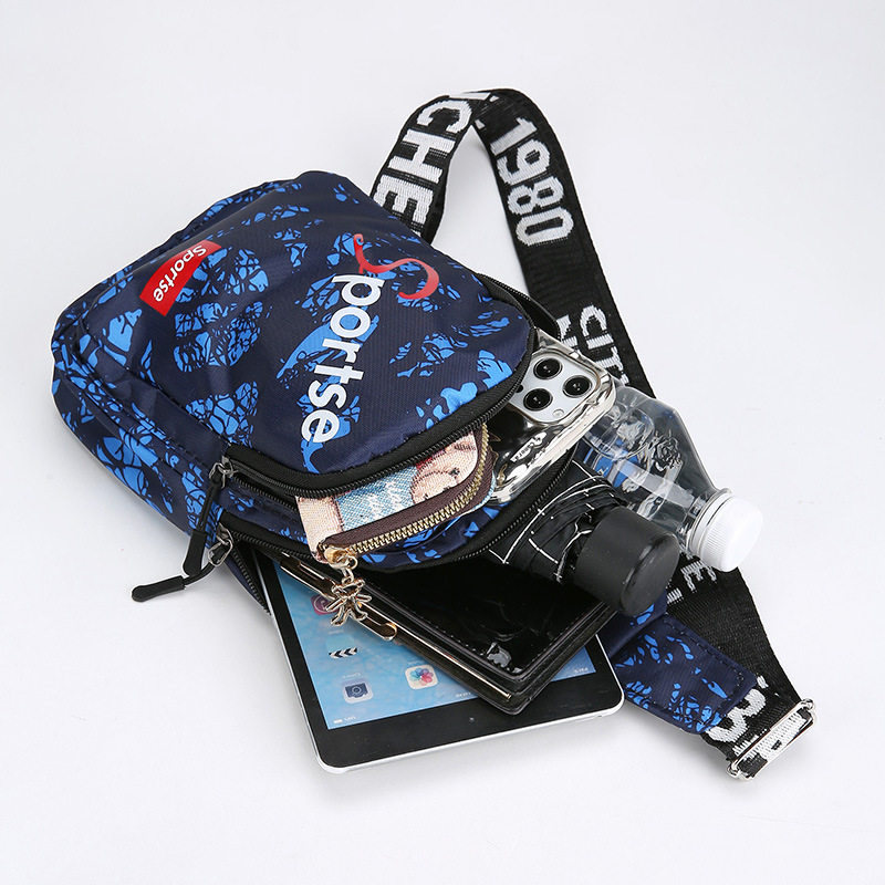 Outdoor sports cycling bag multifunctional crossbody small chest bag