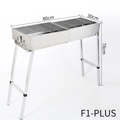 Без мебели для барбекю на гриле на гриле гриль на гриле из нержавеющей стали Пара складного и наружного пикника на открытом воздухе 4-6 человек полные комплекты