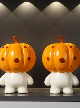 南瓜丸艺术摆件黄色现代客厅电视酒柜办公室家居装饰品客厅样板间