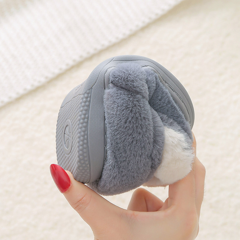 儿童棉鞋冬季男女童可爱宝宝鞋小孩网红毛毛鞋包跟室内软底居家鞋