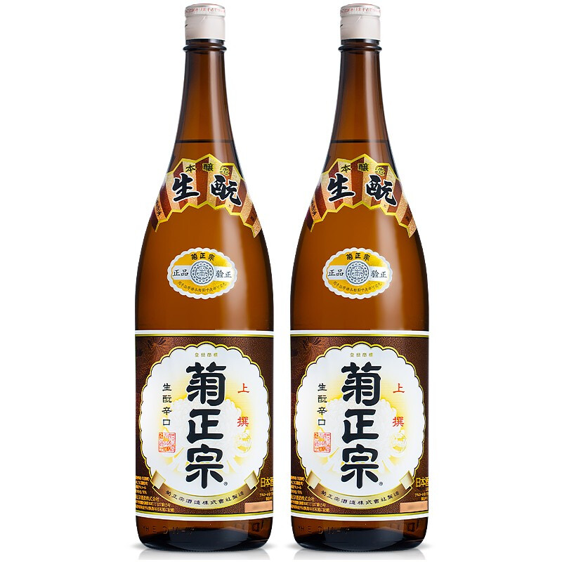 日本进口菊正宗上选清酒本酿造日本洋酒大瓶1.8L*2瓶米酒旗舰店