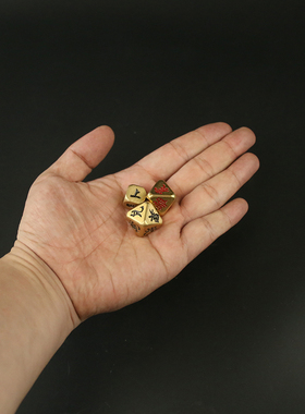 黄铜诸葛神卦注解骰子亚克力