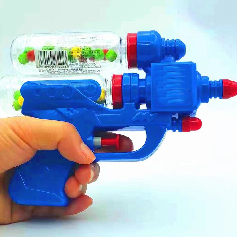 双管水枪欧野野奥特荣耀双瓶水枪儿童玩具零食糖果沙滩玩具批发 - 图0
