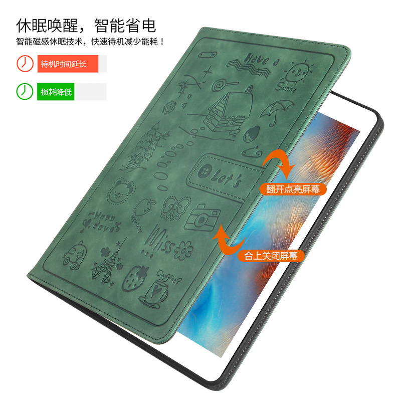 2021iPad9保护套10.2寸ipd7平板外套Air5电脑Pro11防摔壳子2018ip5全包防摔mini6卡通4皮套迷你2/1可爱包10.5 - 图0