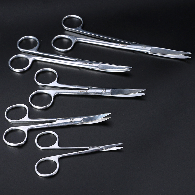 医用组织剪圆弯头直头钝头造口袋用弯剪直剪外科手术剪不锈钢剪刀 - 图0