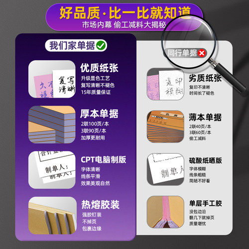 【洗衣店专用】洗衣店取衣单二联定制干洗专用票据领衣证收货开票记账本手写鞋店领货领取收款收据洗衣服单据 - 图2