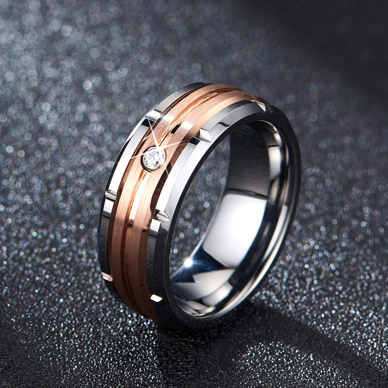 宽大号欧美ins潮高级感戒钨金戒指 舒妃娅戒指/指环