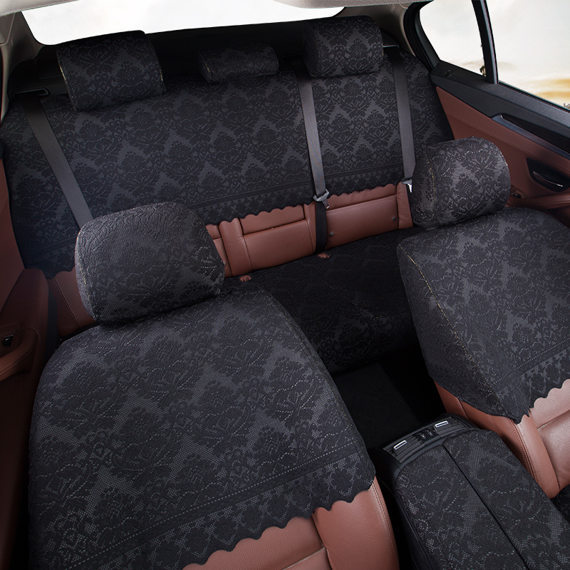 汽车座套双层透气全包座椅垫蕾丝布艺半包坐套专用坐垫套定制四季,淘宝优惠券,粉丝福利购,淘宝优惠卷