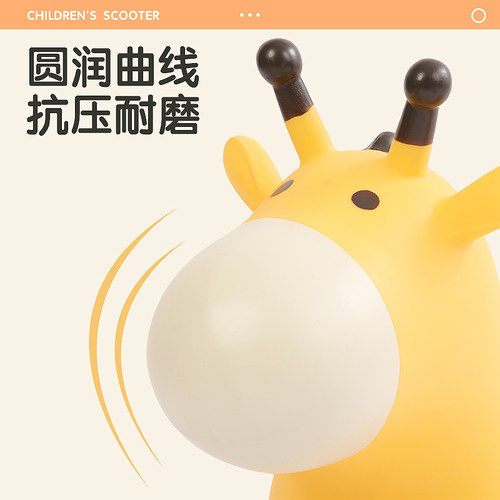 儿童消耗体力玩具充气马跳跳马宝宝跳跳鹿儿童骑坐玩具防摔橡胶马 - 图3