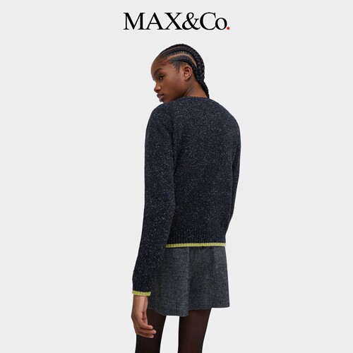 MAX&Co.女装粗花呢毛衣针织两件套6386014402 - 图1
