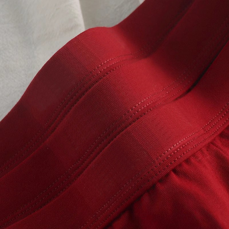 纯棉本命年男士内裤平角裤红色蛇年喜庆结婚青年透气舒适四角裤头,淘宝优惠券,粉丝福利购,淘宝优惠卷