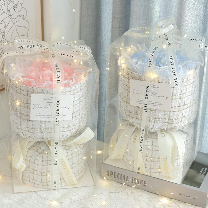 小香风香皂玫瑰花束送女朋友闺蜜女友生日礼物女生七夕情人节礼物