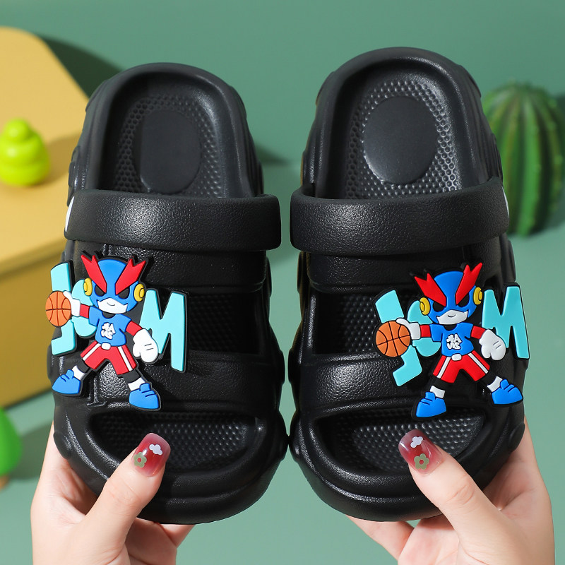 儿童拖鞋夏季男童女童踩屎感防滑宝宝室内居家洗澡男孩沙滩凉拖鞋 - 图2