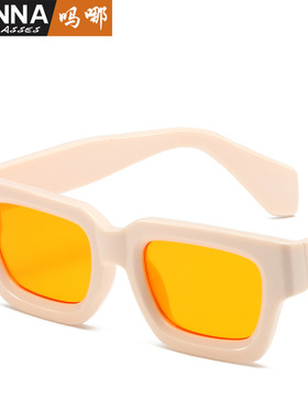 日系cherrykoko欧美新款太阳镜ins时尚方框包花墨镜sunglasses