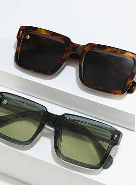 日系cherrykoko新款窄框墨镜女高级感sunglasses时尚眼镜方形