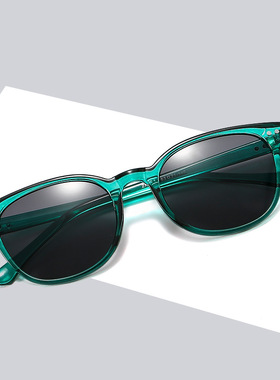 日系cherrykoko欧莱欧大框米钉海洋片透明墨镜男士新款欧美眼镜