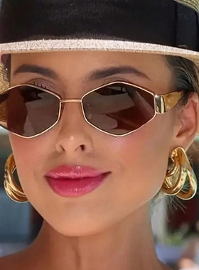 日系cherrykoko不规则太阳镜小框ins墨镜新款个性街头太阳眼镜