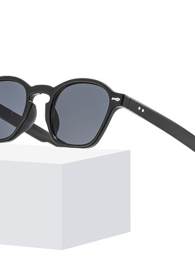 日系cherrykoko欧莱欧海洋片米钉大框太阳镜女椭圆形复古墨镜