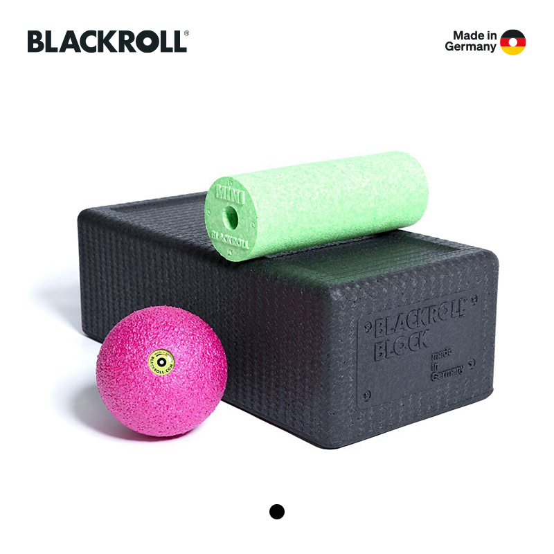 BLACKROLL德国进口肌肉放松按摩健身泡沫轴筋膜球瑜伽砖收纳套装-图3