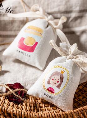 香包香囊衣服用薰衣草香袋麻布衣柜车载除味香料香薰香氛