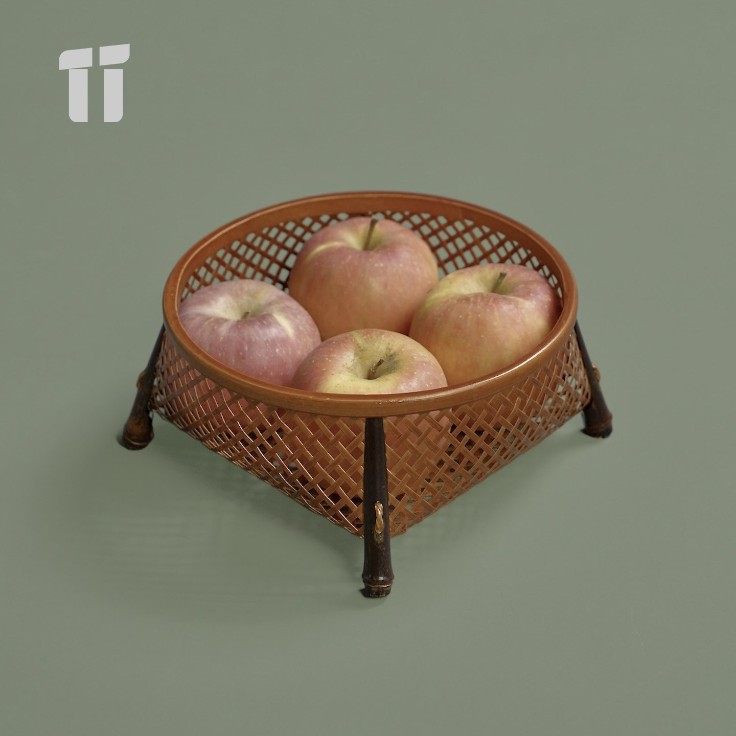 手工竹编茶杯篓水果篮中式复古圆口收纳筐零食点心筐子茶点盒篮子,淘宝优惠券,粉丝福利购,淘宝优惠卷