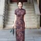 Sister Fang's live broadcast benefit shoots cheongsam modified daily dress