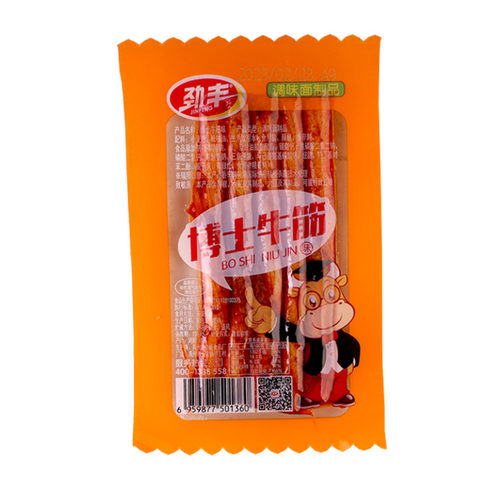 劲丰博士牛筋辣条儿时怀旧面筋双仔素牛筋豆筋小零食休闲食品小吃 - 图3