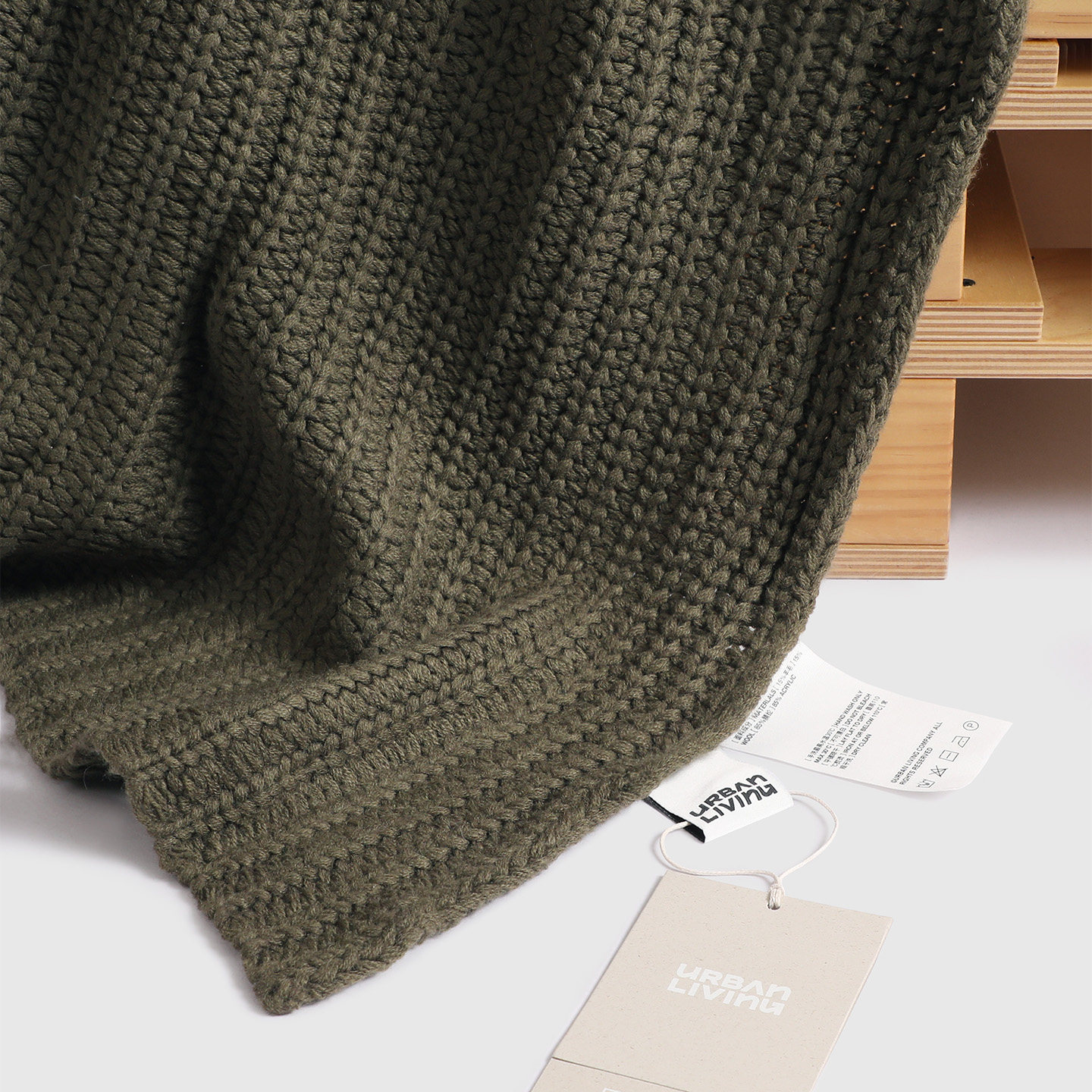 URBAN LIVING针织羊毛混纺毯子卧室盖毯四季通用午睡毛毯空调毯,淘宝优惠券,粉丝福利购,淘宝优惠卷