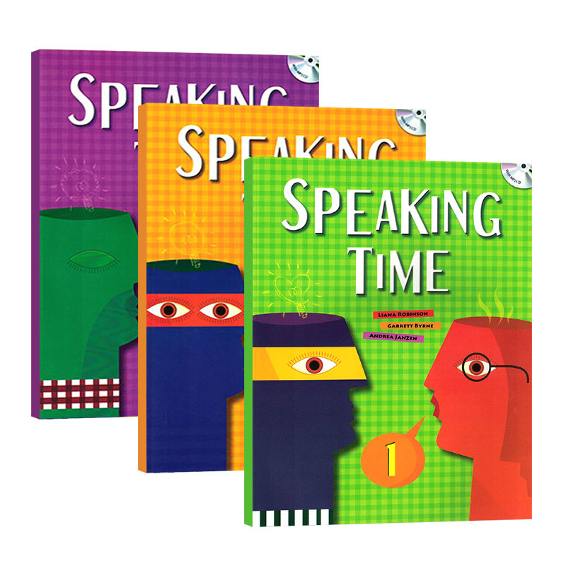 原装进口美国地道英语口语教材speaking Time 2级英语模拟演讲英文听力培训机构教材小学生英语9 12岁英语流利口语听说强化练习 趣品店