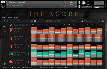 The Score Movie Composer Automatic Orchestral Synthesizer World Instrument Percussion PC MAC Arranger ແຫຼ່ງສຽງ