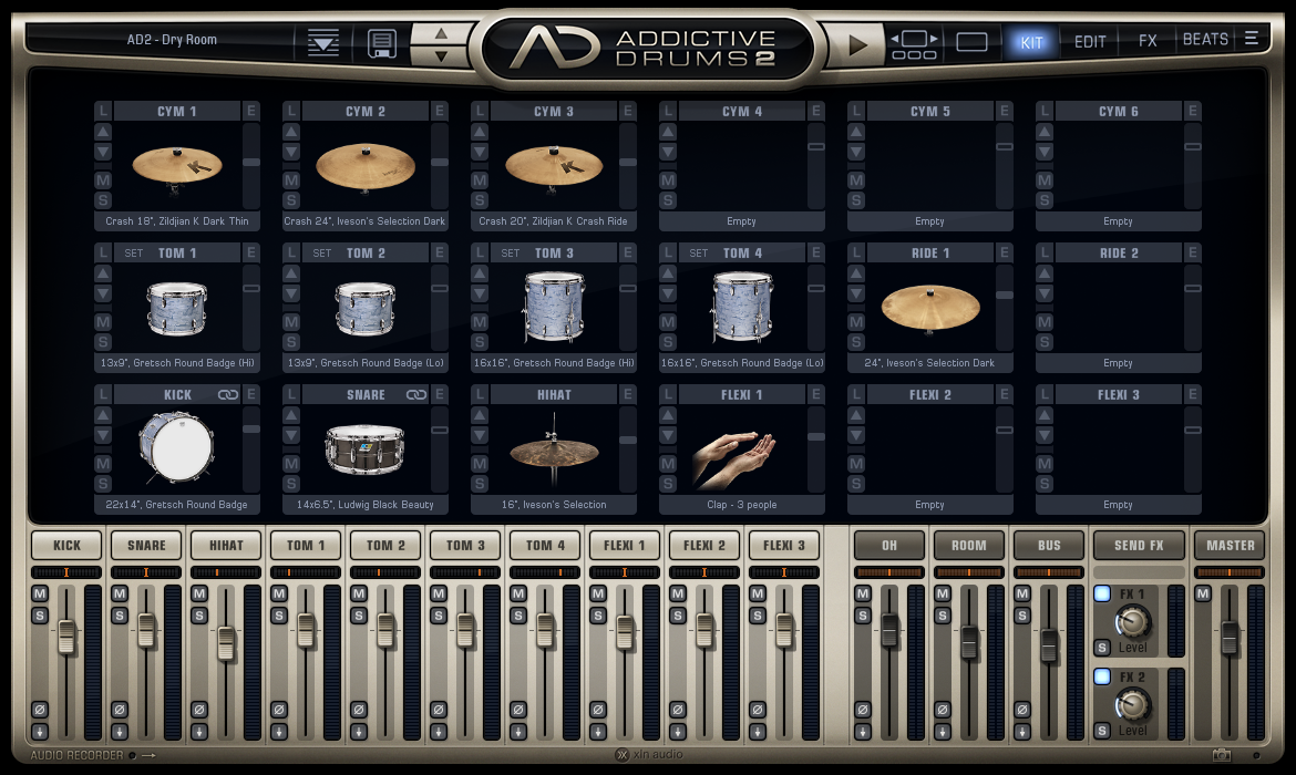 Addictive Drums 2 v2.3.2架子鼓爵士鼓打击乐VST AU插件编曲音源 - 图1