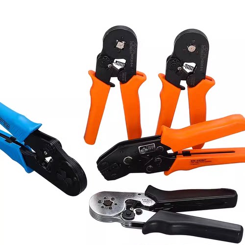 VE铜管线鼻HSC8管型针形压线钳6/4边绝缘接线端子工具0.25-16平方 - 图3