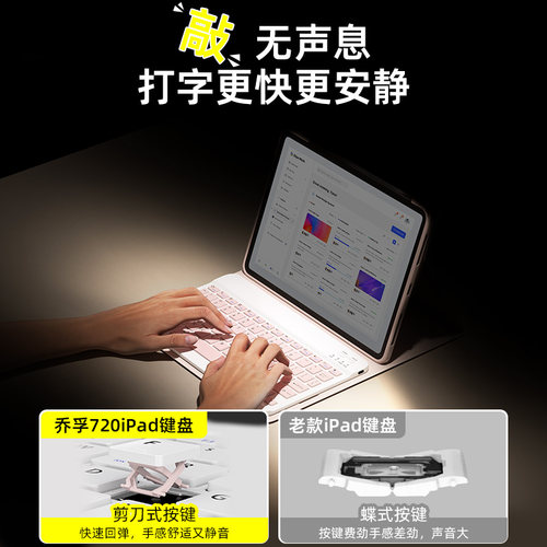适用联想小新平板键盘鼠标套装电脑专用外接平板保护壳小新padpro2025/22/24带笔槽保护套11英寸轻薄防摔 - 图0
