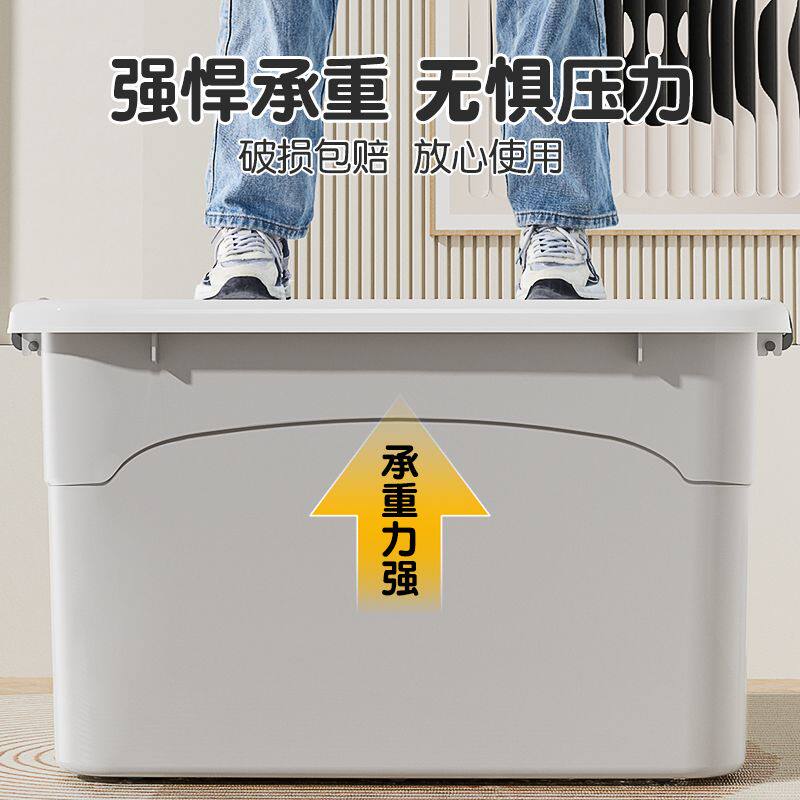 特大号收纳箱家用加厚大容量超大整理箱储物箱装衣服被子塑料箱子
