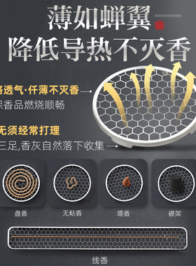 黑胡桃钵式香炉家用室内