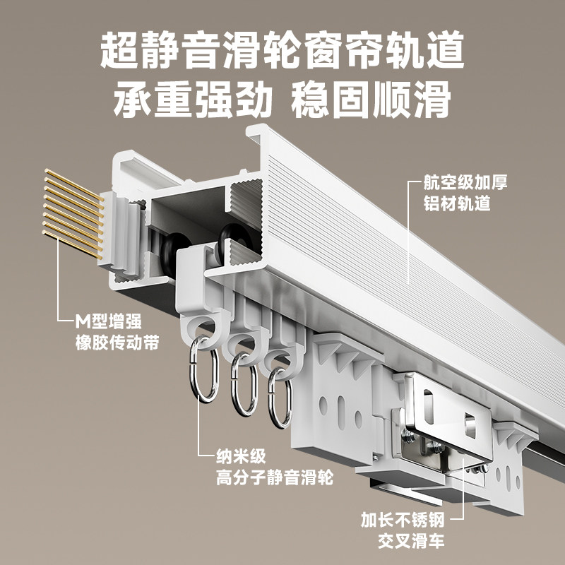 平头熊X1电动窗帘电机蓝牙Mesh2.0语音APP远程控制隐藏式智能窗帘,淘宝优惠券,粉丝福利购,淘宝优惠卷