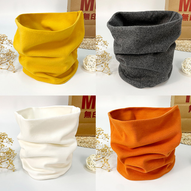 Pure cotton cotton cotton cotton cervical neck, autumn and winter, warm and simple Korean version of the versatile solid colors scarf, men and women neck cover