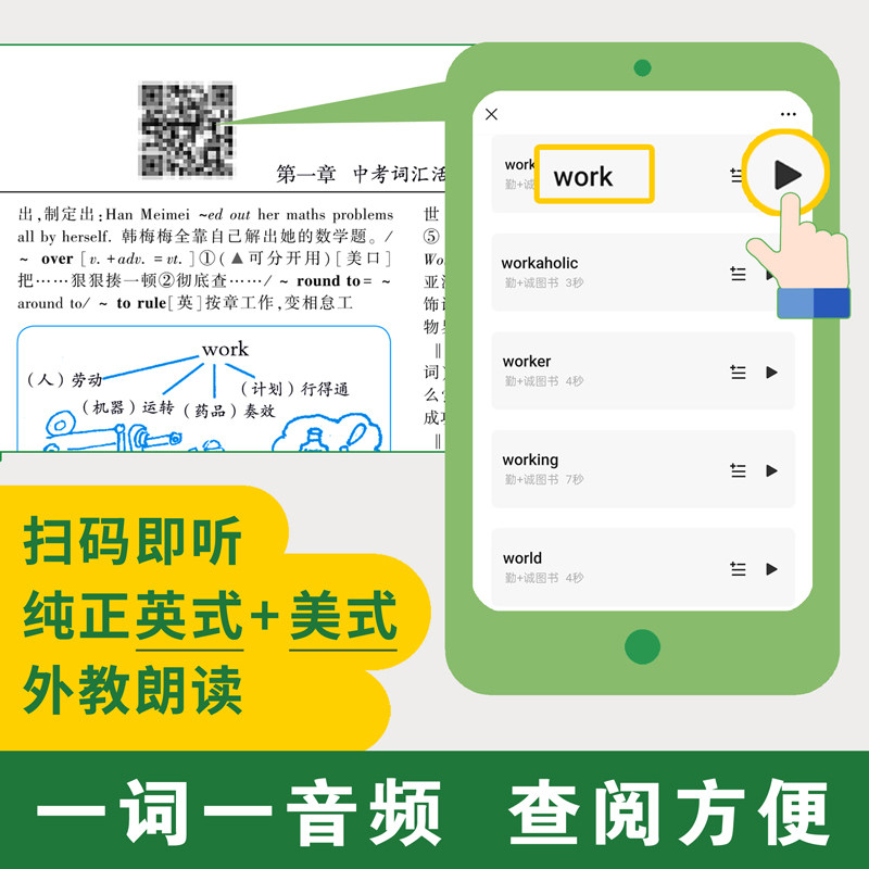 2026适用 学生实用英语中考必备英语词典刘锐诚初中字典英汉词典必背单词词汇手册 初一初二初三语法全解七年级八年级九年级总复习