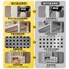Desktop storage shelf office desk multi-layer bookshelf iron table student computer desk storage hole board bookshelves