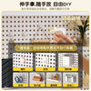 Desktop storage shelf office desk multi-layer bookshelf iron table student computer desk storage hole board bookshelves