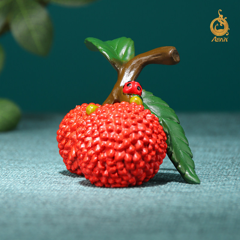 铜摆件《红利》家居办公书房桌面装饰摆件仿真荔枝饰品长安的荔枝,淘宝优惠券,粉丝福利购,淘宝优惠卷