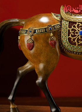 全铜马到成功《壮志凌云》办公室铜马摆件家居装饰品搬家开业礼物