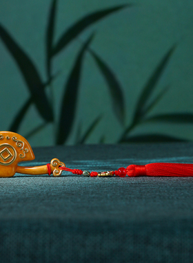 黄铜材质铜手把件新中式风格桌面