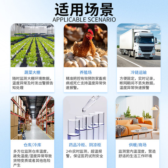 Three prints of mobile phone remote monitoring thermometer